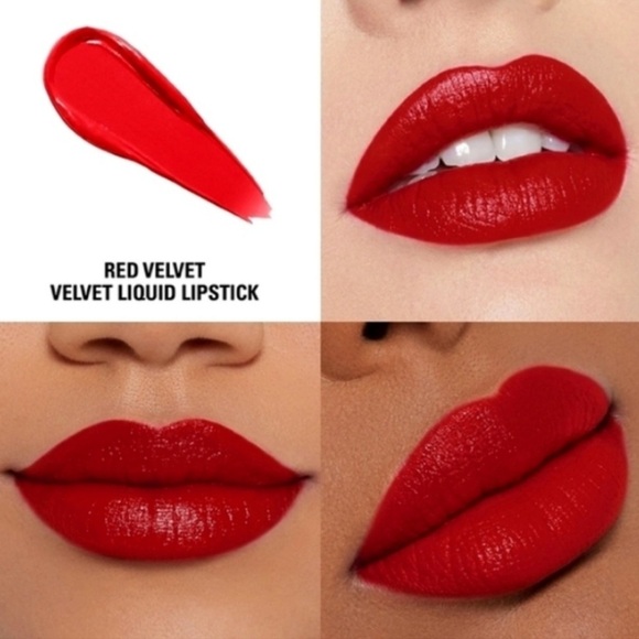 RED VELVET #405 | Kylie Cosmetics Velvet Liquid Lipstick - Bold Holiday Red - Picture 4 of 8